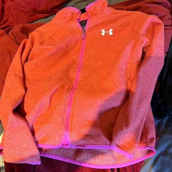 Under Armour Cold Gear Infrared Fleece full zip Sweatshirt Sz S - Picture 9 of 15